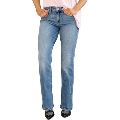 Judy Blue Women's Mid Rise Vintage Bootcut Jeans (Medium Blue, 18W)