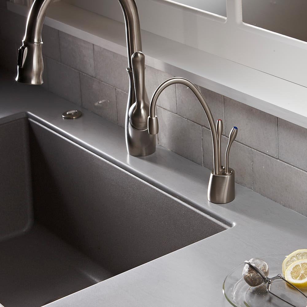 InSinkErator Contemporary Instant Hot and Cold Water Dispenser - Faucet Only, Matte Black, F-HC1100MBLK