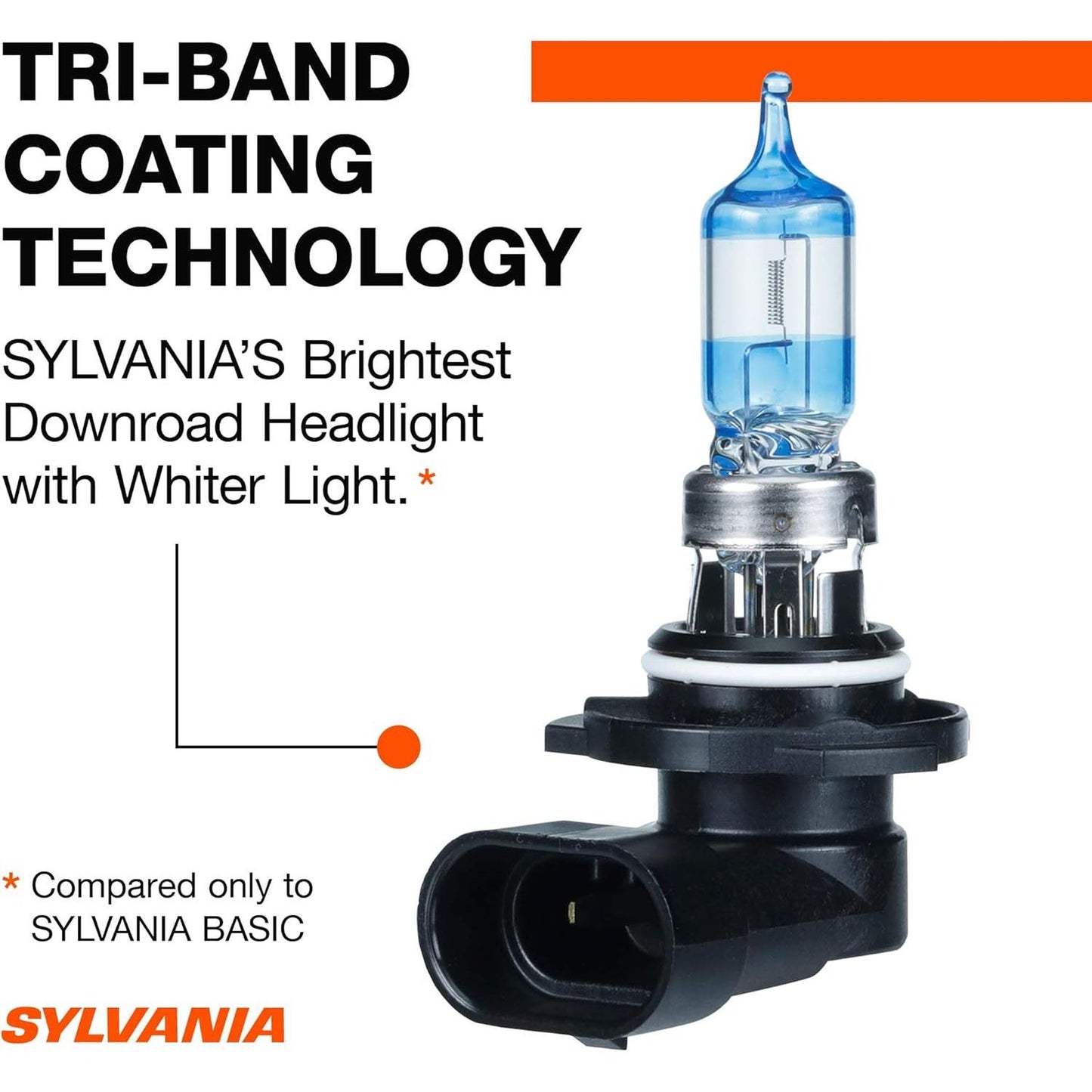 SYLVANIA 9005 SilverStar Ultra High Performance Halogen Headlight Bulb, (Contains 2 Bulbs)