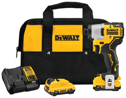 DEWALT XTREME 12V MAX Brushless 1/4 in. Impact Driver Kit - 2 Batteries (DCF801F2)