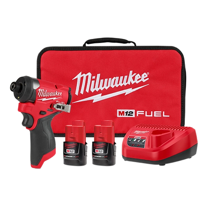 Milwaukee M12 FUEL 1/4" Hex Impact Driver Kit (3453-22)