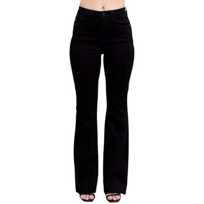 Judy Blue High-Waisted Tummy Control Retro Wide-Leg Jeans  Flattering, Stylish, and Comfortable Denim - 88958 (US, Numeric, 9, Regular, Regular, Black)