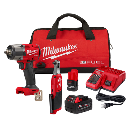 Milwaukee M18 FUEL & M12 FUEL 2-Tool Combo Kit (3890-22)