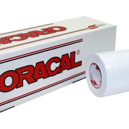 Roll of ORACAL 651 Permanent Gloss White Craft Vinyl for Cutting Machines - (24" x 25ft)