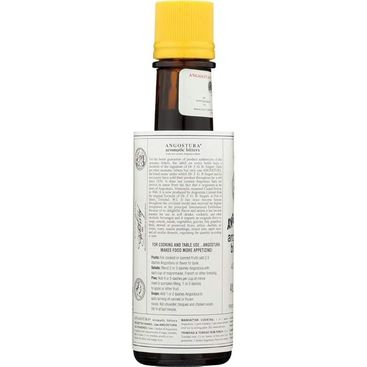 Kingston: Angostura Bitters Original and Orange Bitters (Combo- Pack) - 4oz Bottles, Aromatic and Citrus Infused. Bundled in Kingston safe packaging