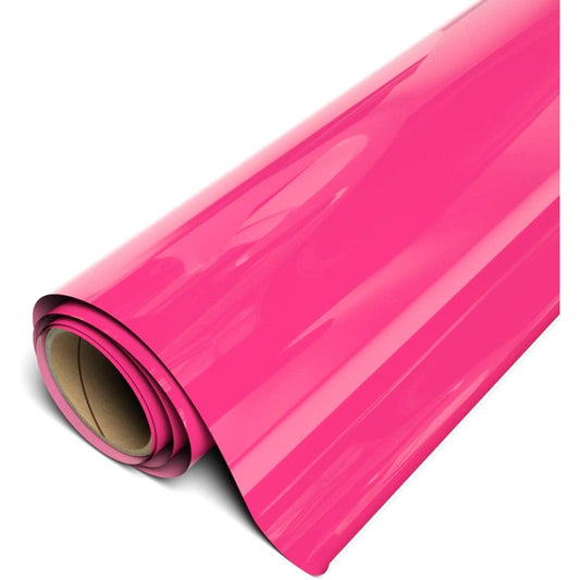 Siser EasyWeed Stretch Matte HTV 11.8" x 30FT Roll - (Passion Pink - HEX #DA1884)