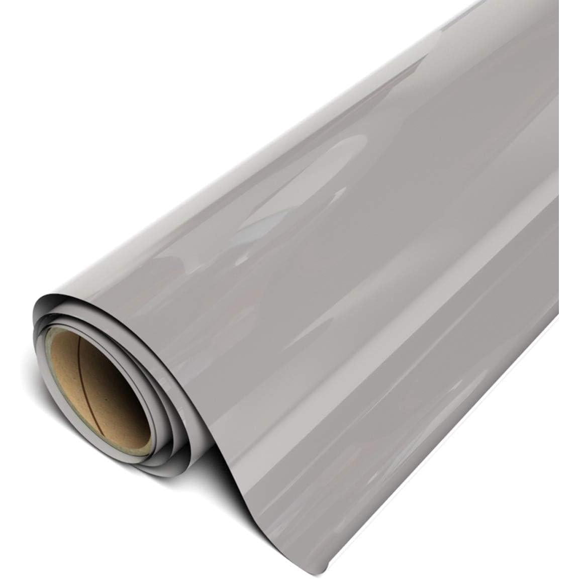 Siser EasyWeed Heat Transfer Vinyl 11.8" x 15ft Roll (Gray) - Compatible with Siser, Cricut, Silhouette and Other Craft/Professional Cutters - CPSIA Certified