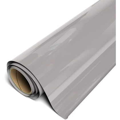 Siser EasyWeed Heat Transfer Vinyl 11.8" x 15ft Roll (Gray) - Compatible with Siser, Cricut, Silhouette and Other Craft/Professional Cutters - CPSIA Certified
