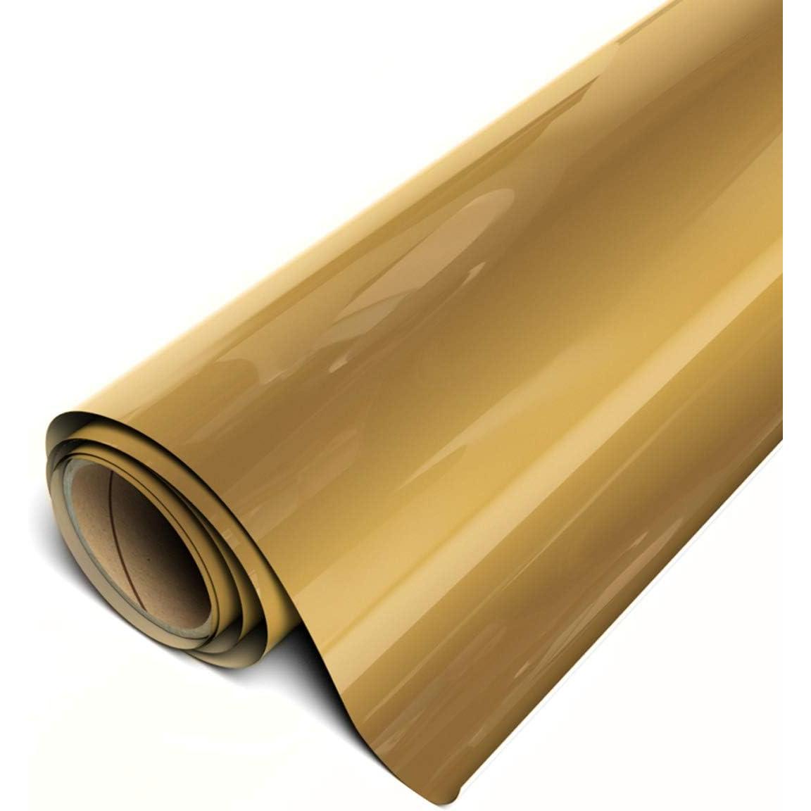 Siser EasyWeed Stretch Semi-Gloss HTV 11.8" x 15FT Roll - (Gold - HEX #B2A25C)