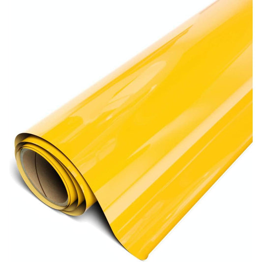 Siser EasyWeed Stretch Matte HTV 11.8" x 15FT Roll - (Yellow - HEX #FFB81C)