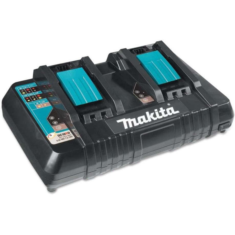 Makita BL1850B2DC2 18V LXT® Lithium-Ion Battery and Dual Port Charger Starter Pack (5.0Ah)