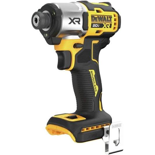 DEWALT 20V MAX XR Impact Driver, 1/4 Inch High Torque Brushless 3 Speed Premium Cordless with LED Light, Extended Runtime, Tool Only (DCF845B)