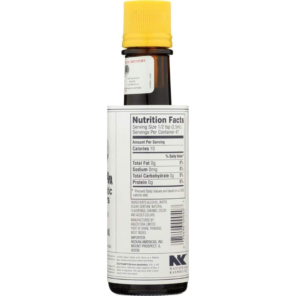 Kingston: Angostura Bitters Original and Orange Bitters (Combo- Pack) - 4oz Bottles, Aromatic and Citrus Infused. Bundled in Kingston safe packaging
