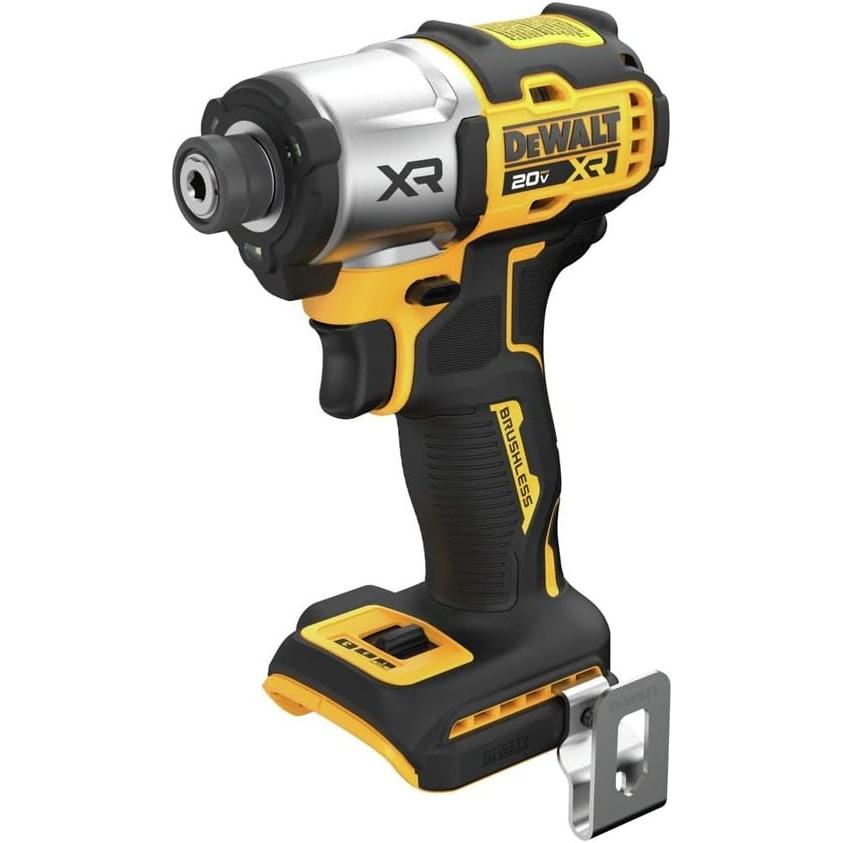DEWALT 20V MAX XR Impact Driver, 1/4 Inch High Torque Brushless 3 Speed Premium Cordless with LED Light, Extended Runtime, Tool Only (DCF845B)