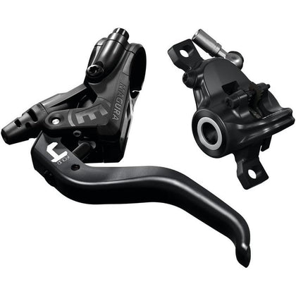 Magura 2700476 MT4 2-Finger Aluminium Lightweight Lever, Can Be Used Left/Right, 2.2 mm Cable Length, Single Brake, Includes Accessories (VE 1 Piece) Bicycle Brake, Black, One Size