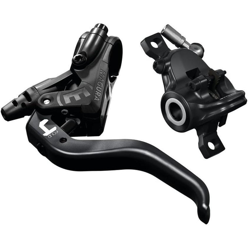 Magura 2700476 MT4 2-Finger Aluminium Lightweight Lever, Can Be Used Left/Right, 2.2 mm Cable Length, Single Brake, Includes Accessories (VE 1 Piece) Bicycle Brake, Black, One Size