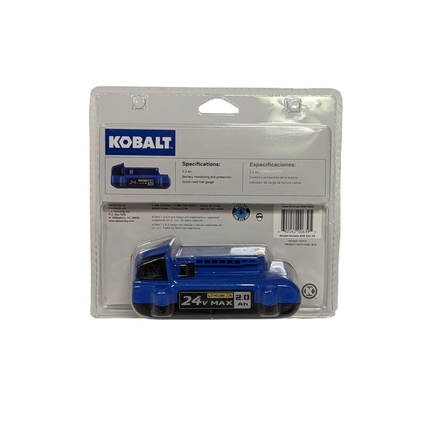 Kobalt 24-Volt Max 2.0-Ah Li-ion Compact Battery