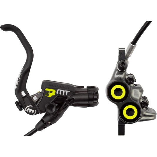 Magura MT7 2701445 Bicycle Brake 1-Finger HC Lever Left/Right 2,200 mm Cable Length Single Brake Including Accessories Black One Size