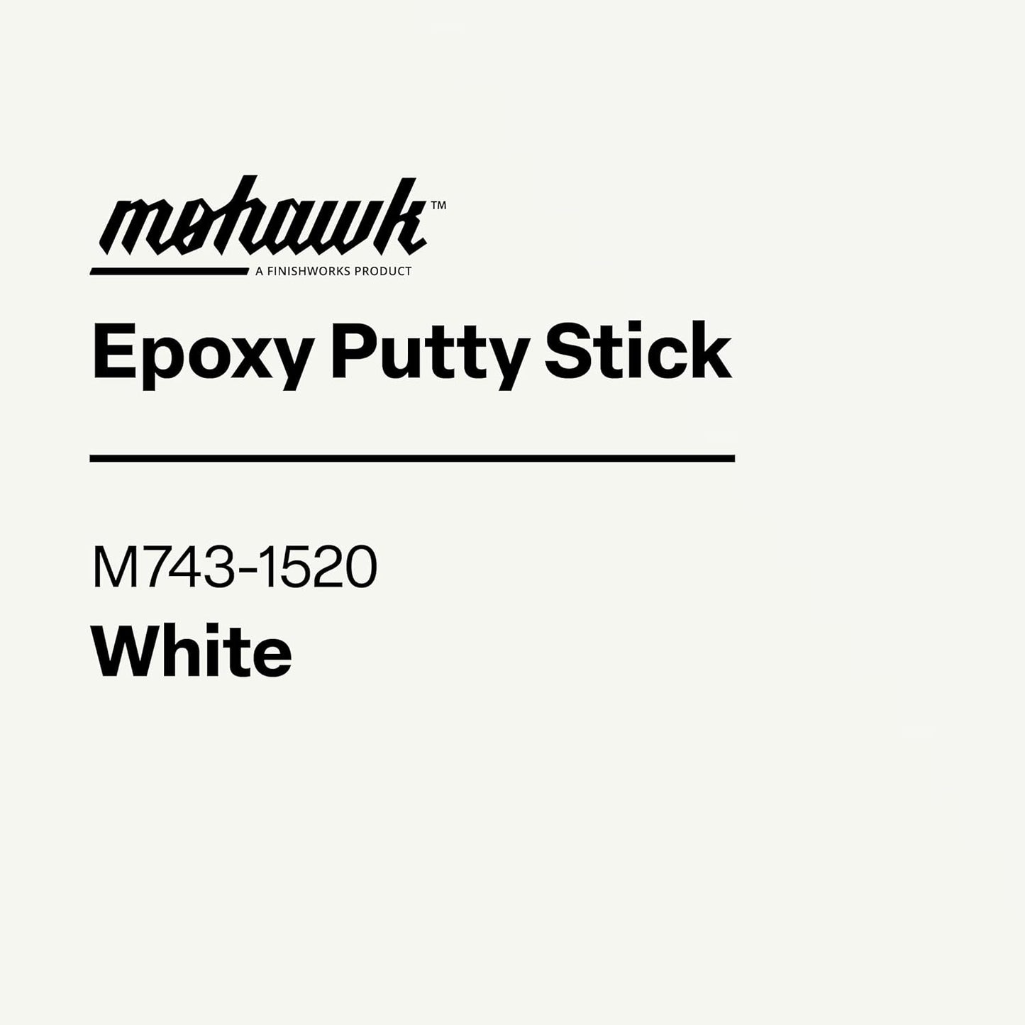 Mohawk Epoxy Putty Stick, White M743-1520, 1 Count