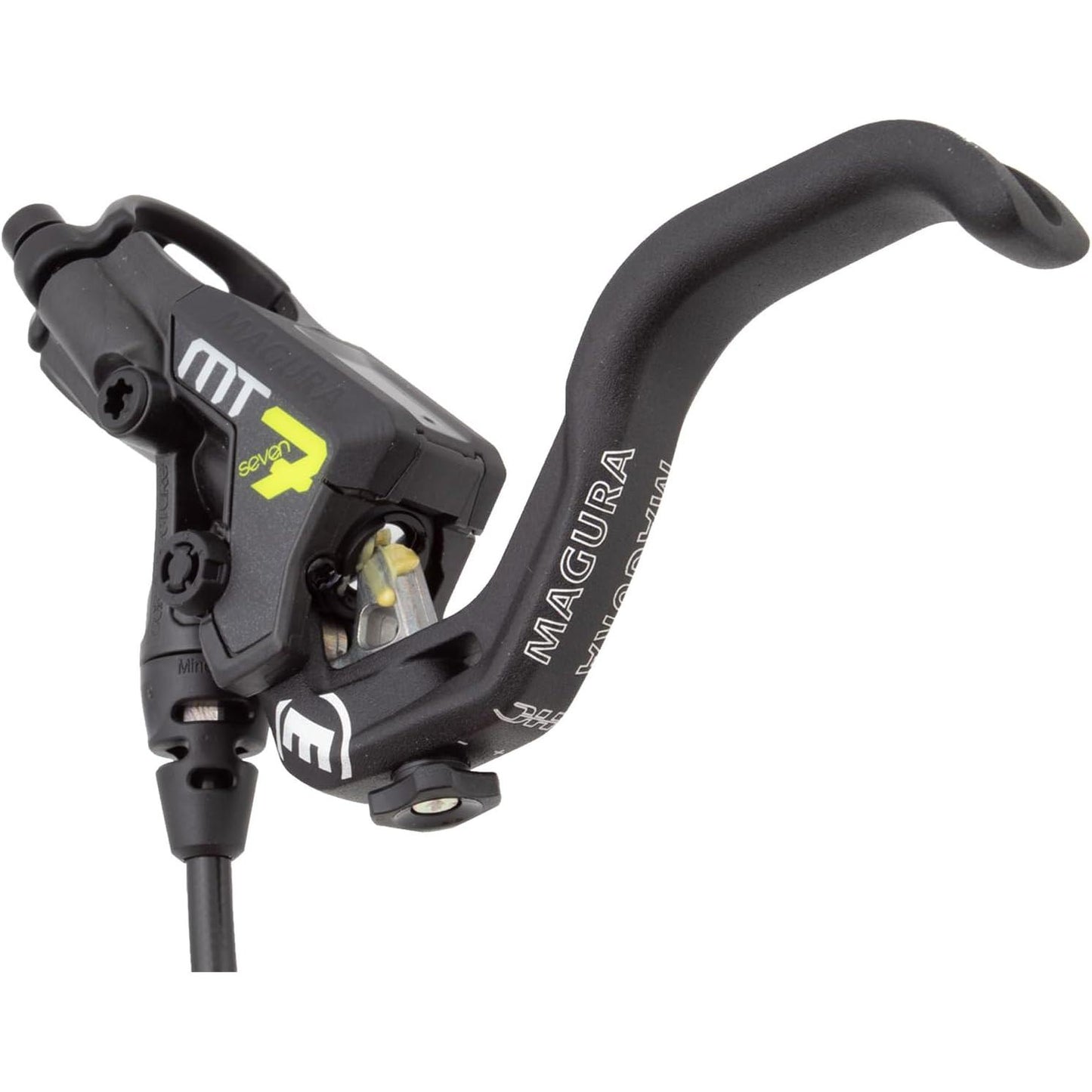 Magura MT7 2701445 Bicycle Brake 1-Finger HC Lever Left/Right 2,200 mm Cable Length Single Brake Including Accessories Black One Size