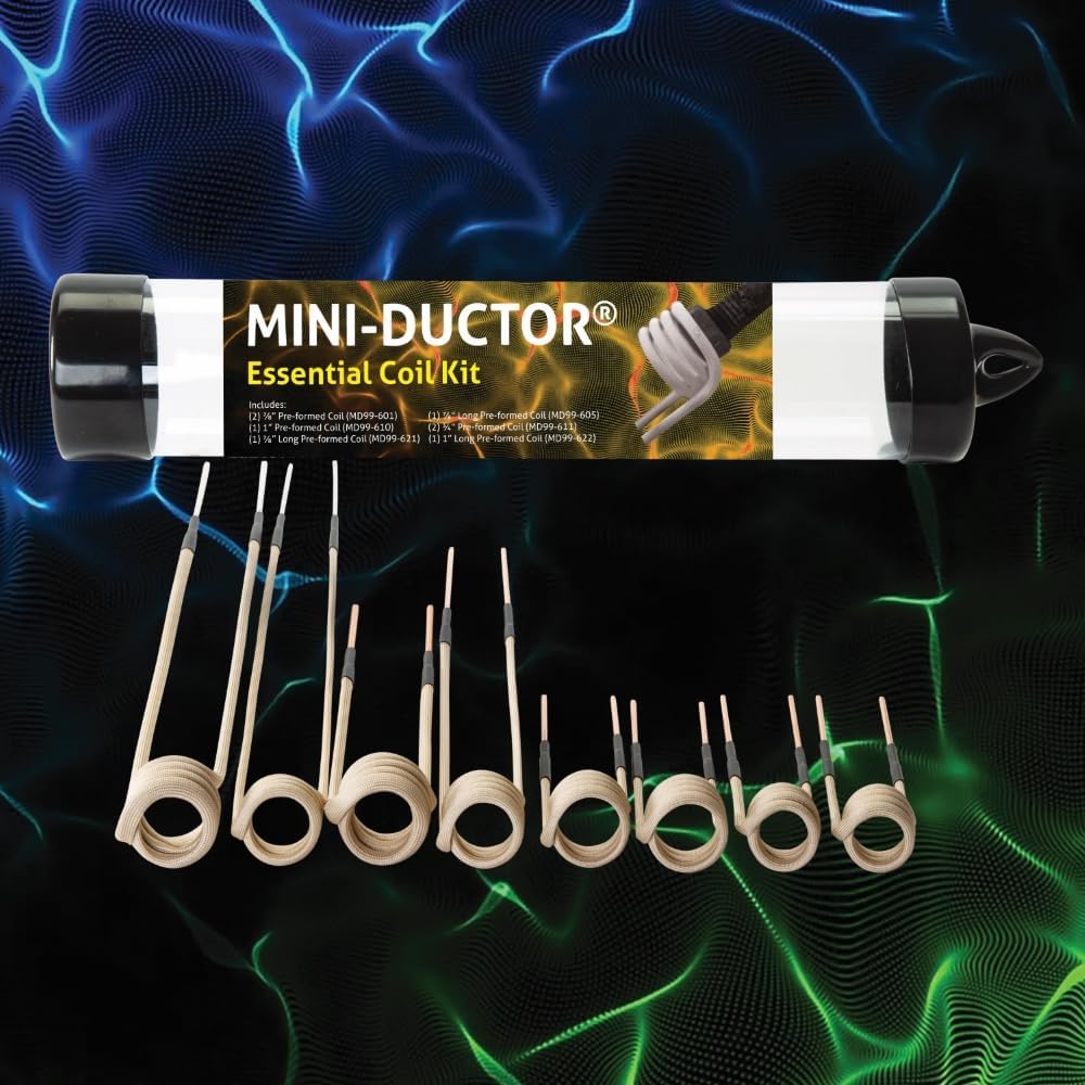 Induction Innovations - Essential Coil Kit (MD99-660) - Pre-Formed Coil Kit with Two 7/8? MD99-601 Coils, Two 3/4? MD99-611 Coils , One 7/8? MD99-605 Coil, One 1? MD99-610 Coil, One 7/8? LCK MD99-621