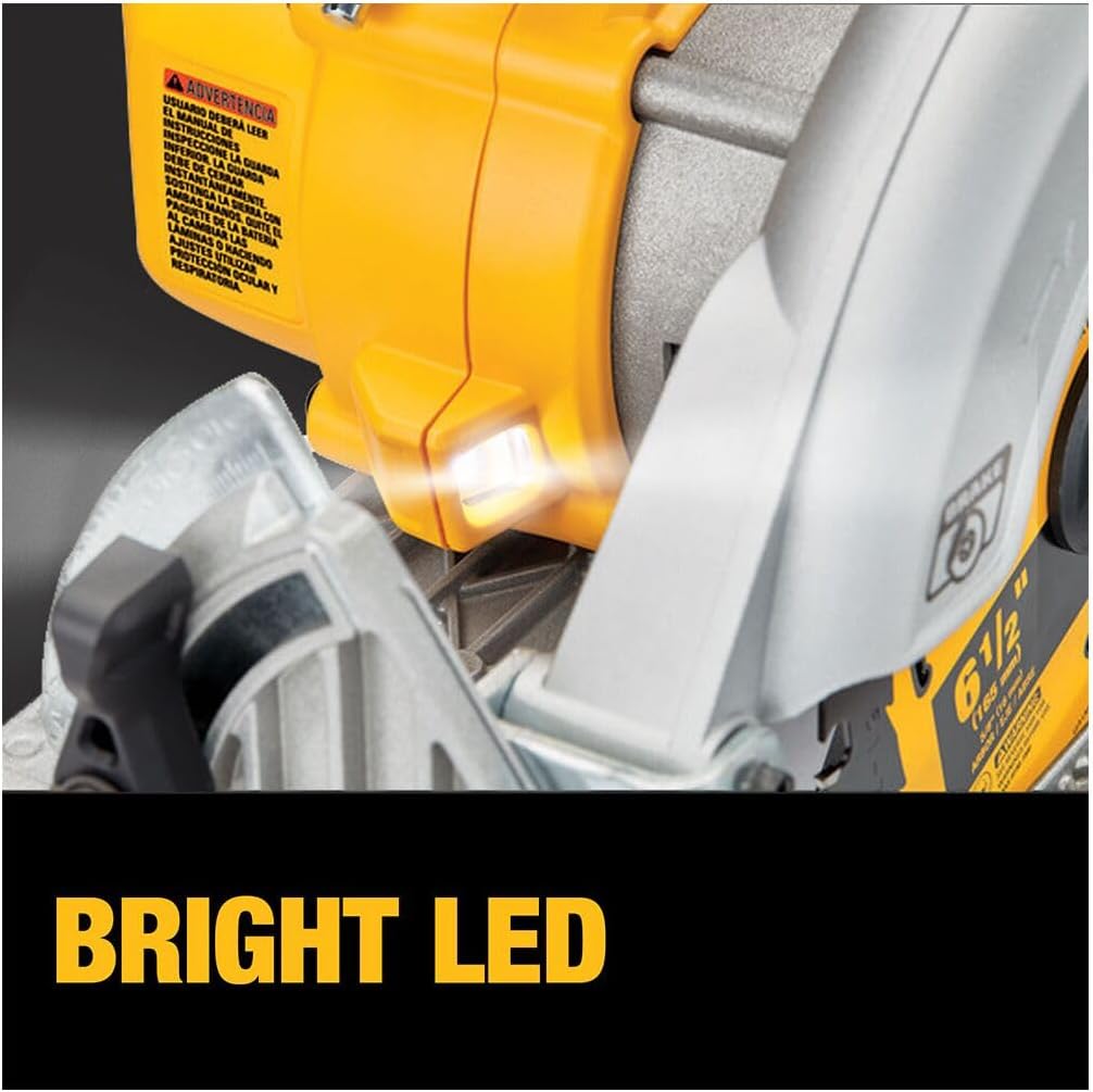 DEWALT 20V MAX* 6-1/2 in. Brushless Cordless Circular Saw, Tool Only (DCS565B)