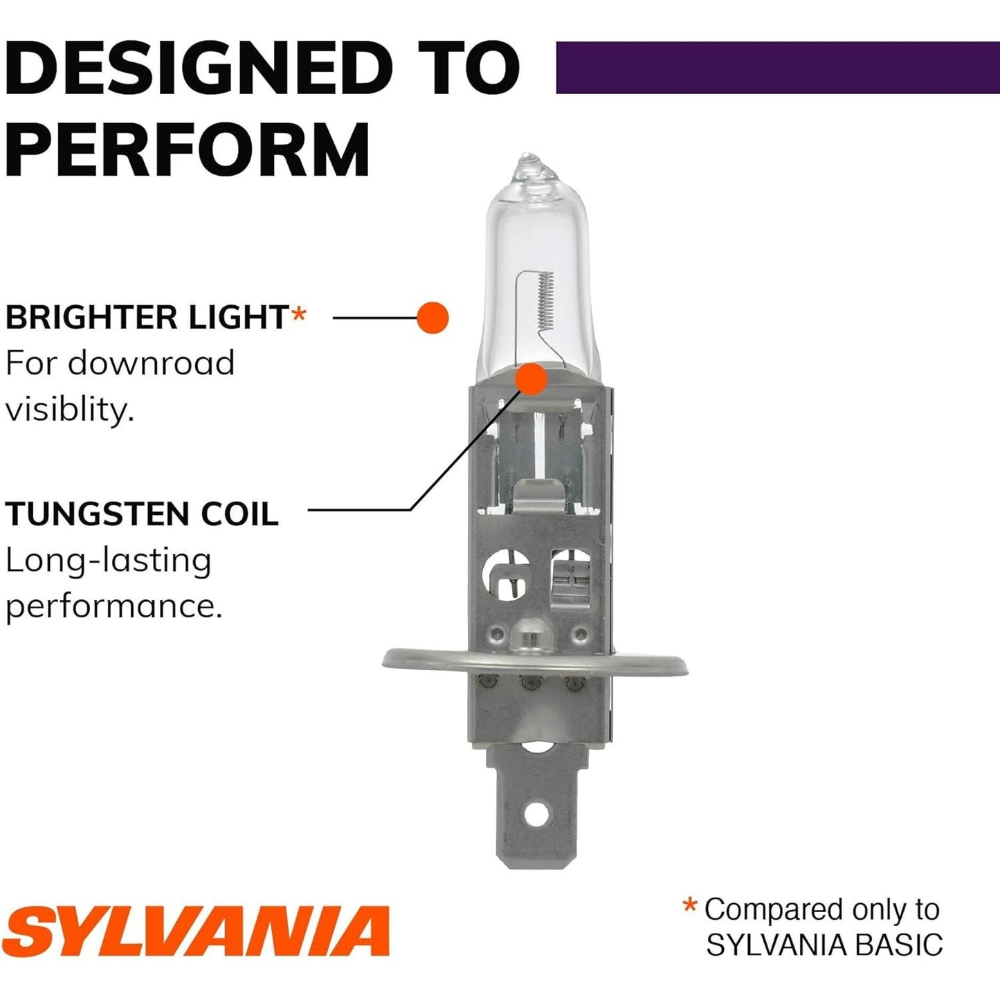 SYLVANIA - H1 XtraVision - High Performance Halogen Headlight Bulb, High Beam, Low Beam and Fog Replacement Bulb (Contains 2 Bulbs)