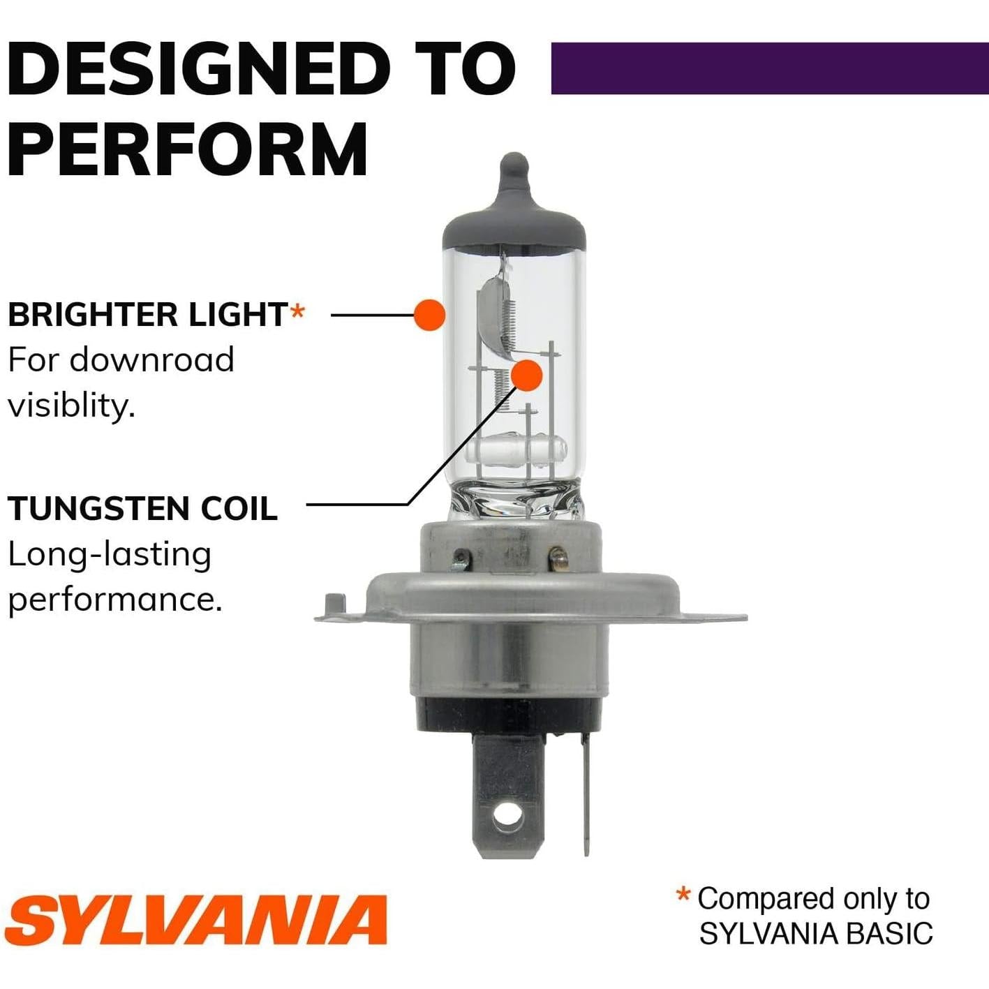 SYLVANIA - 9003 XtraVision - High Performance Halogen Headlight Bulb, High Beam, Low Beam and Fog Replacement Bulb (Contains 1 Bulb)