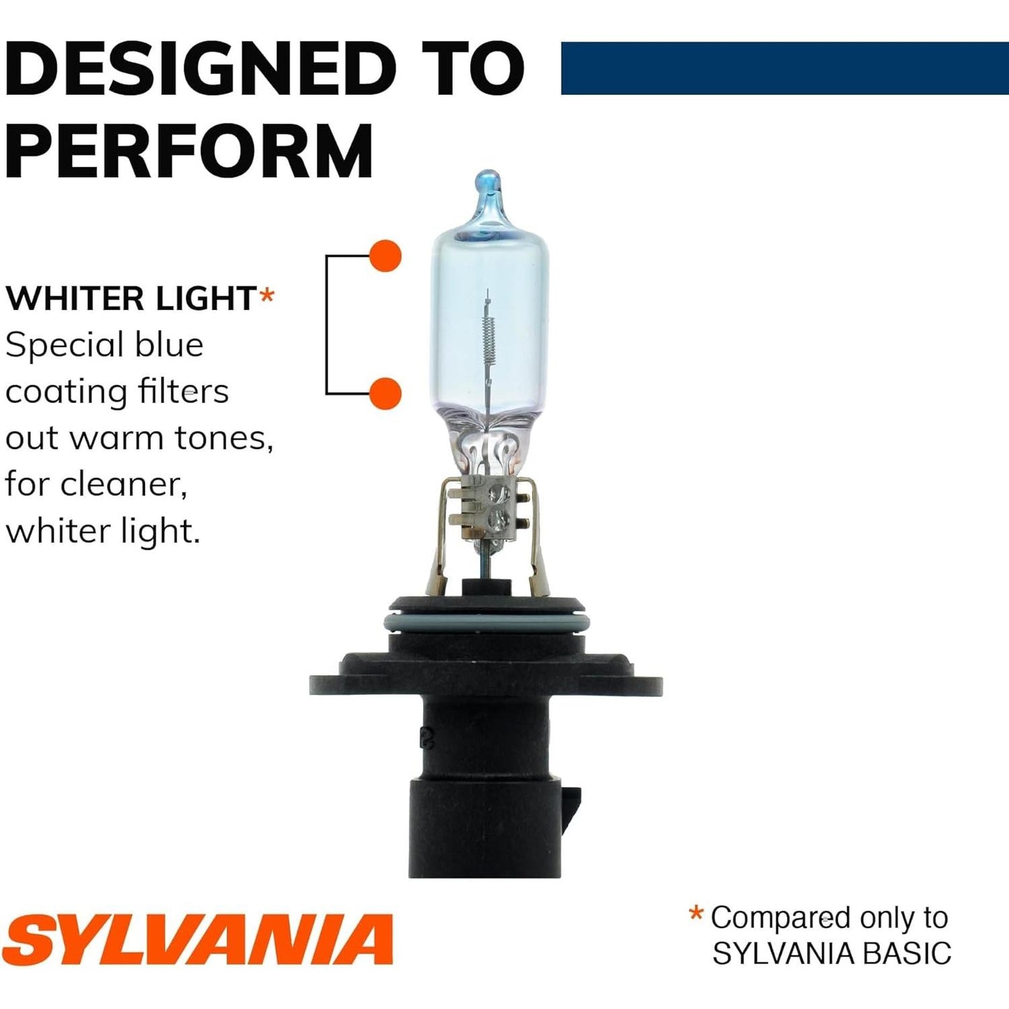 SYLVANIA - 9005XS SilverStar - High Performance Halogen Headlight Bulb, High Beam, Low Beam and Fog Replacement Bulb, Brighter Downroad with Whiter Light (Contains 2 Bulbs)
