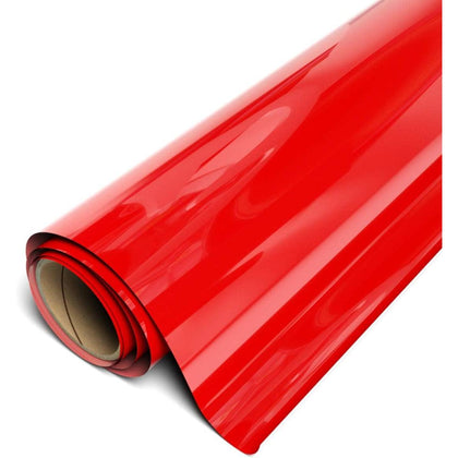 Siser EasyWeed Stretch Matte HTV 11.8" x 15FT Roll - (Bright Red - HEX #CD2A3E)