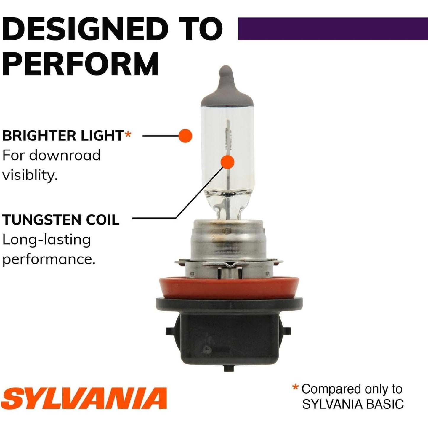 SYLVANIA - H11 XtraVision - High Performance Halogen Headlight Bulb, High Beam, Low Beam and Fog Replacement Bulb (Contains 1 Bulb)
