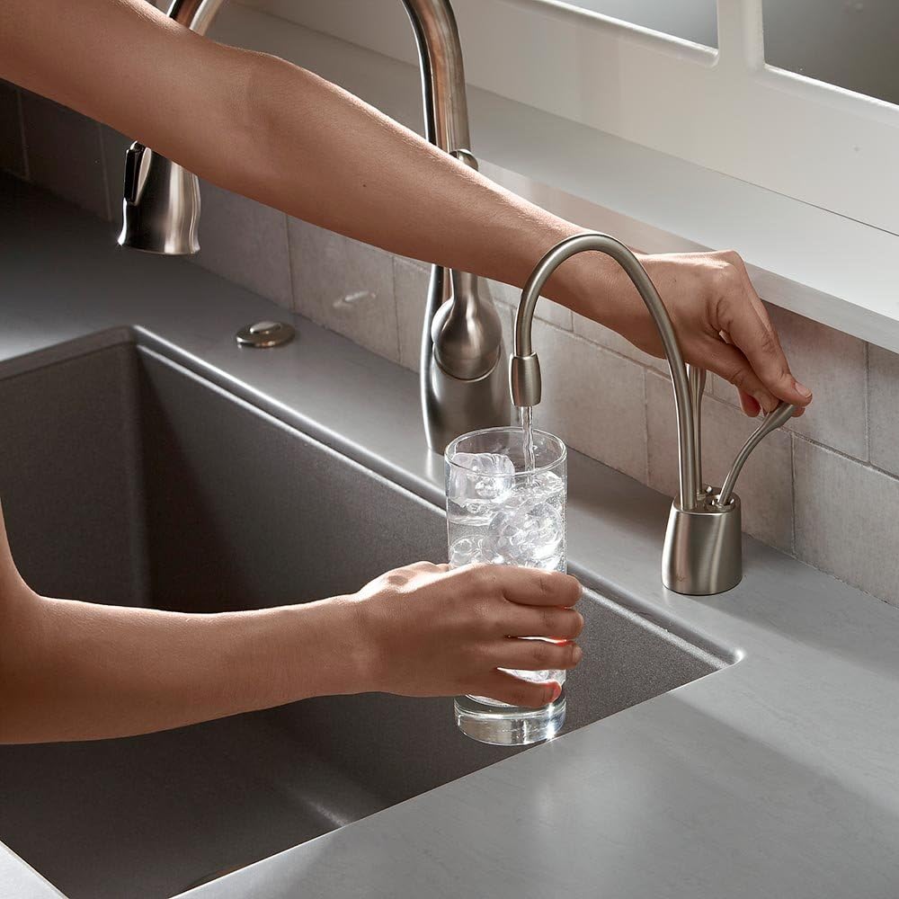 InSinkErator Contemporary Instant Hot and Cold Water Dispenser - Faucet Only, Matte Black, F-HC1100MBLK