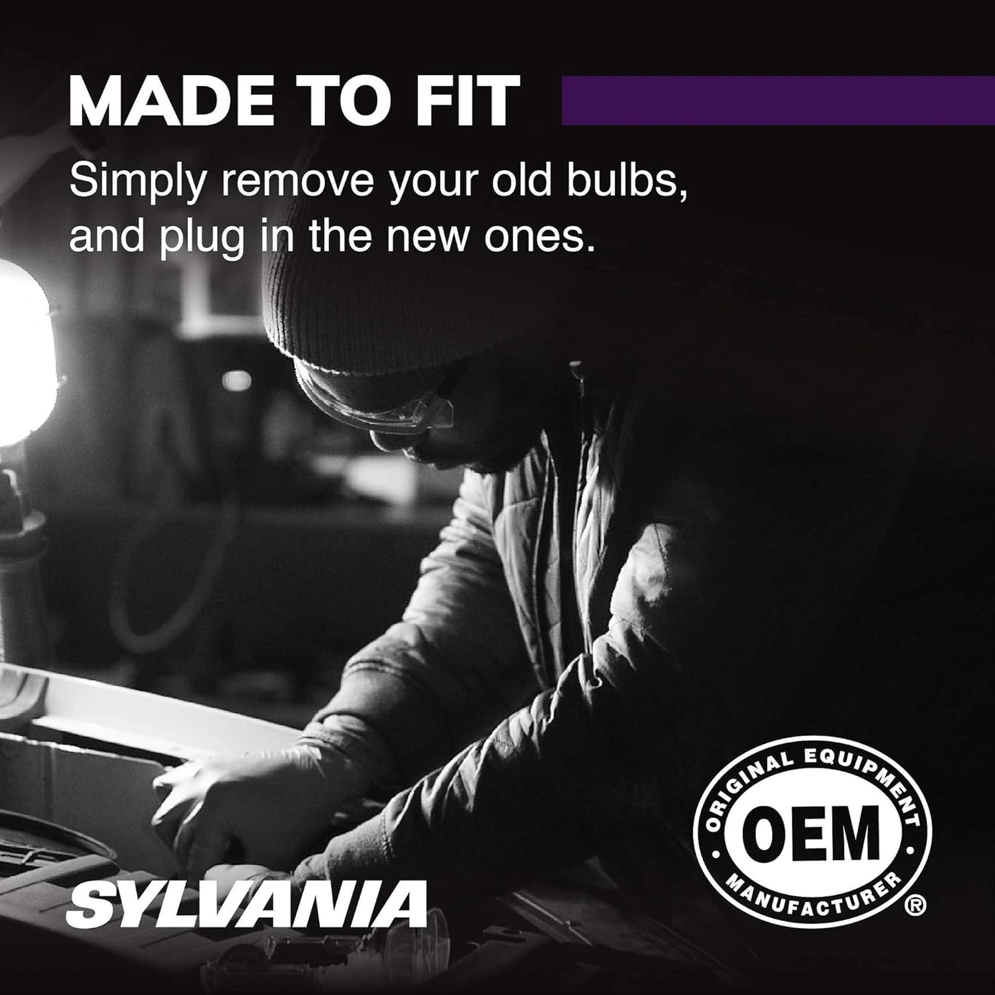 SYLVANIA - 9005 XtraVision Halogen Headlight Bulb - High-Performance Car Headlight - Halogen Light with No Glare - for Automotive - 2 Bulbs