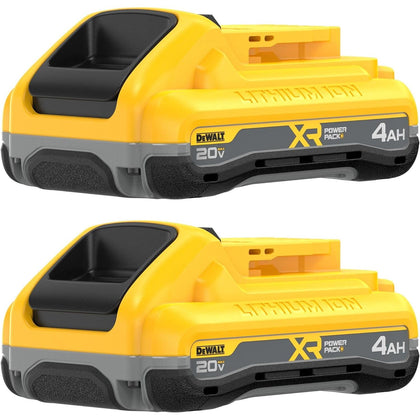 DEWALT 20V MAX Battery XR POWERPACK 4Ah Lithium Ion, 50% More Power, Dewalt Battery Compatible with 20V MAX Tools, 2 PK (DCB2104-2)