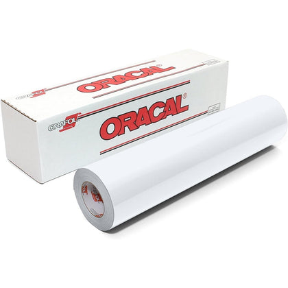 ORACAL 651 Permanent Matte Vinyl  Long-Lasting Adhesive for DIY, Crafts, and Decor (White, 12" x 25ft)