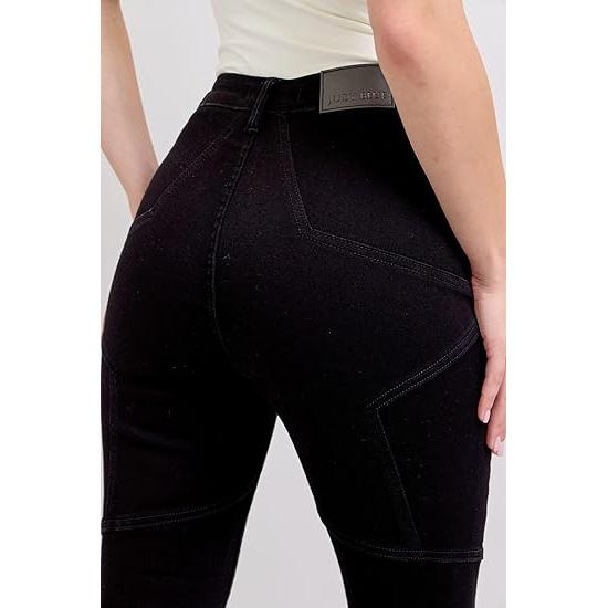 Judy Blue High-Waisted Tummy Control Retro Wide-Leg Jeans  Flattering, Stylish, and Comfortable Denim - 88958 (US, Numeric, 9, Regular, Regular, Black)