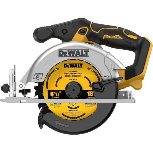 DEWALT 20V MAX* 6-1/2 in. Brushless Cordless Circular Saw, Tool Only (DCS565B)