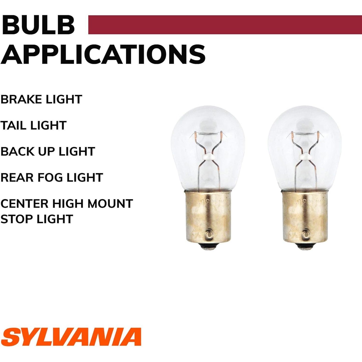 SYLVANIA - 7506 Long Life Miniature - Bulb, Ideal for Daytime Running Lights (DRL) and Back-Up/Reverse Lights (Contains 2 Bulbs)