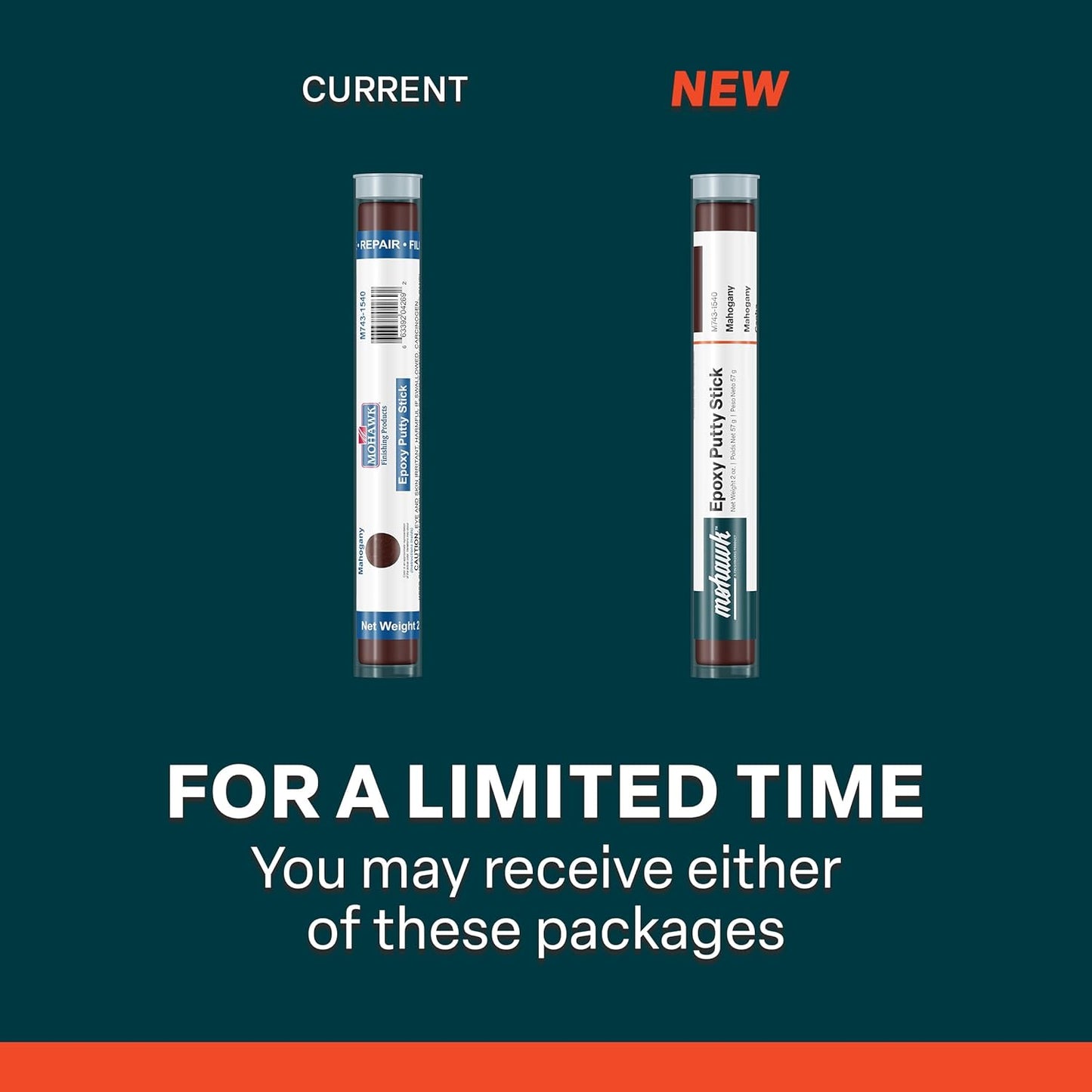 Mohawk Epoxy Putty Stick, White M743-1520, 1 Count