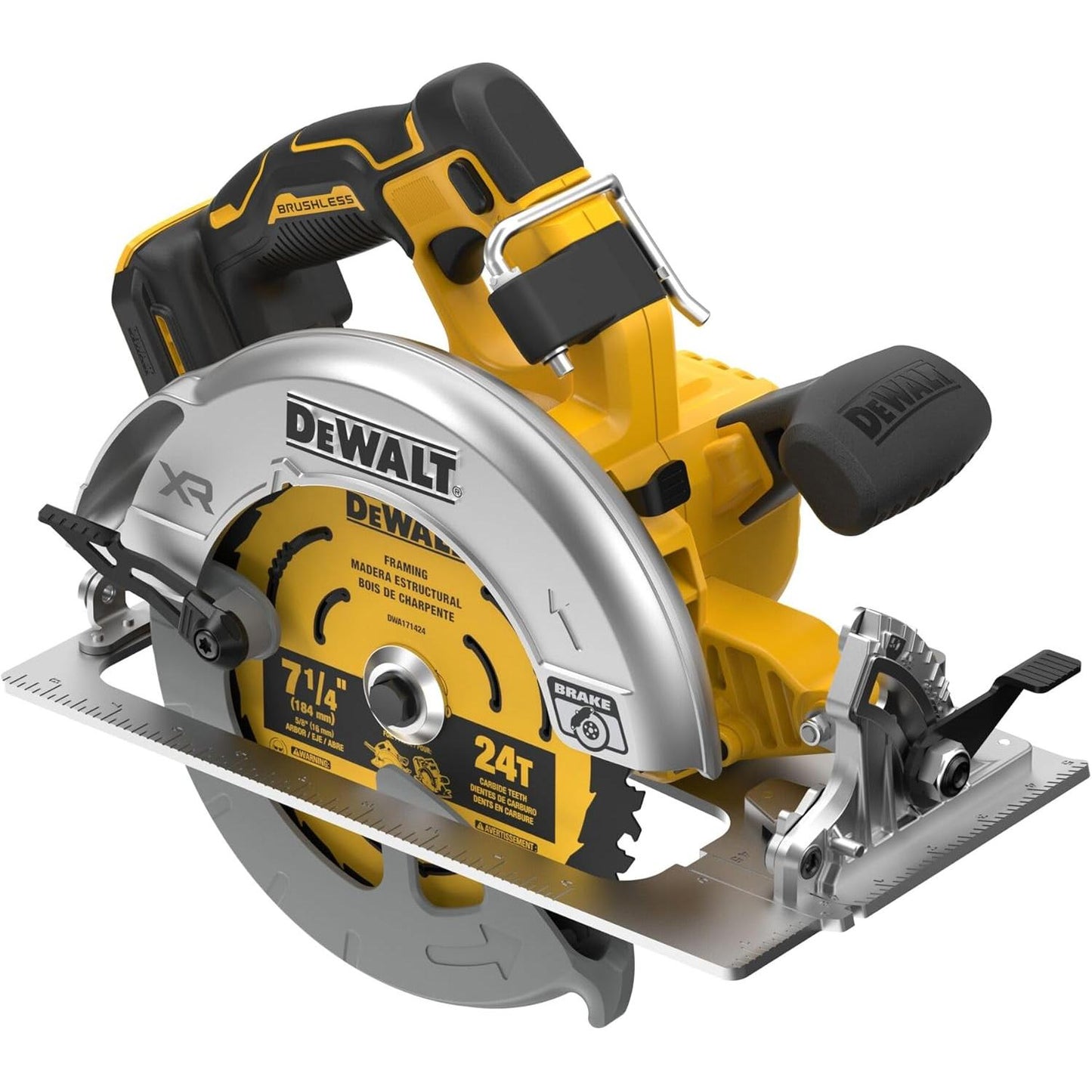 DEWALT 20V MAX XR Brushless Cordless 7-1/4 in. Circular Saw, Tool Only (DCS590B)