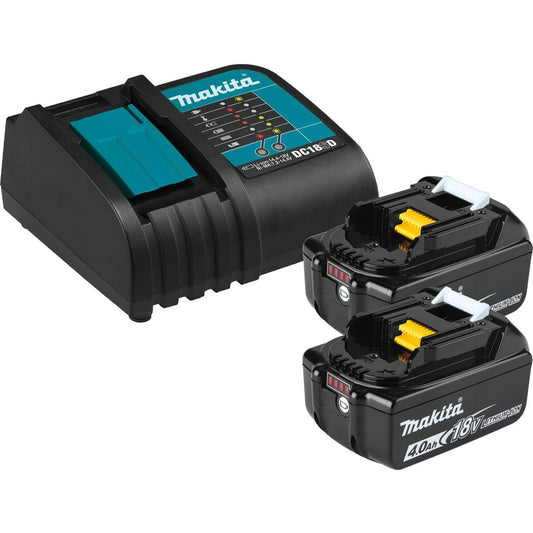 Makita BL1840BSC2 18V LXT® Lithium-Ion Battery and Charger Starter Pack (4.0Ah)