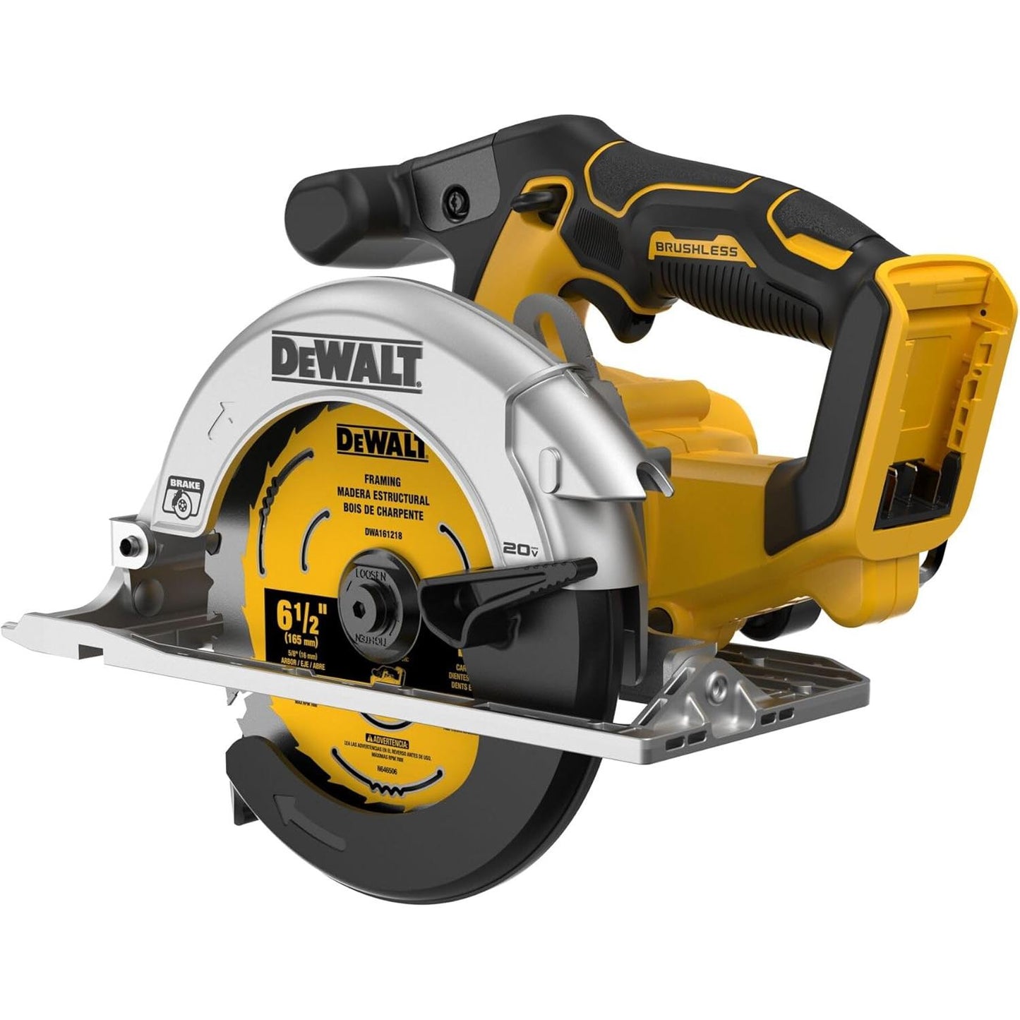DEWALT 20V MAX* 6-1/2 in. Brushless Cordless Circular Saw, Tool Only (DCS565B)