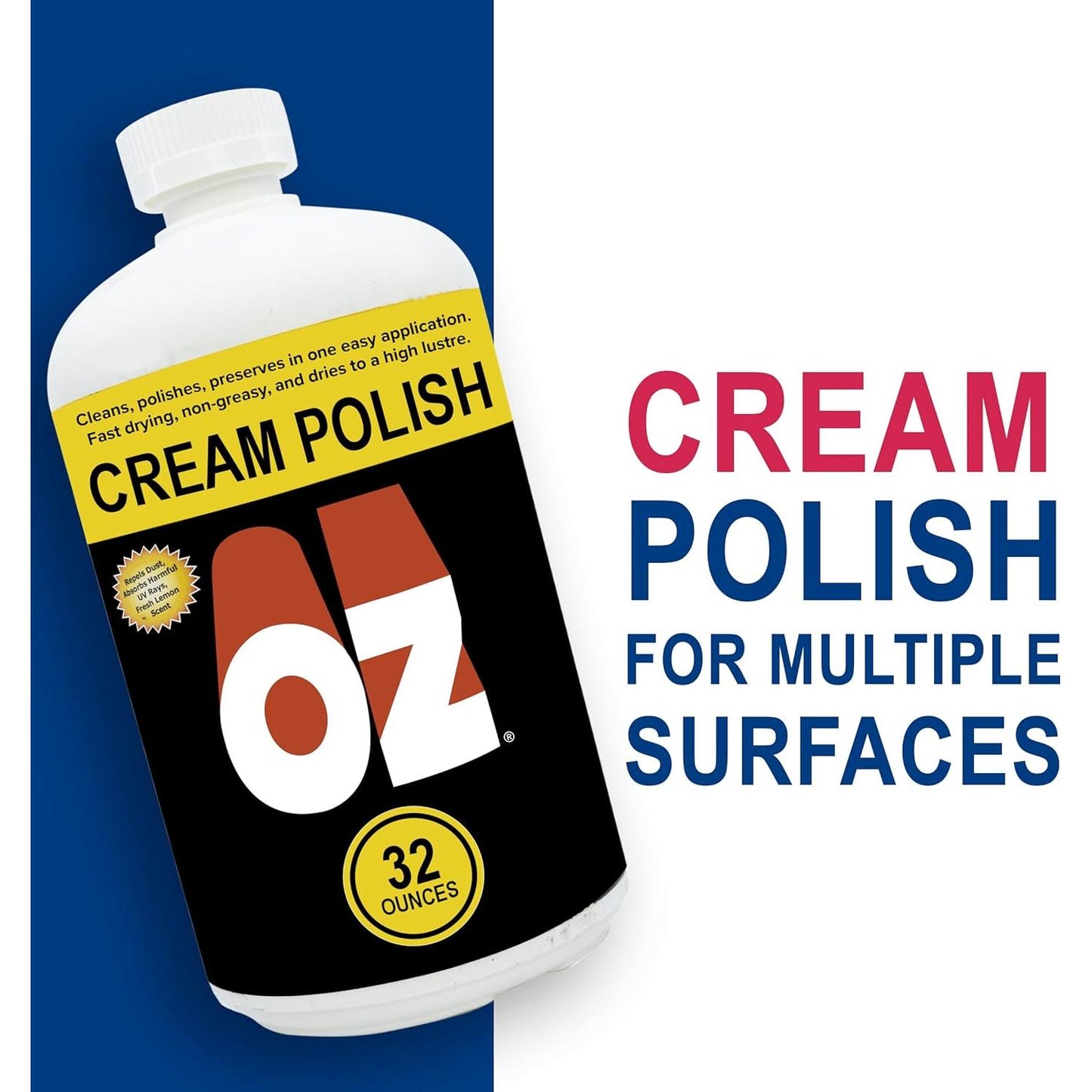 Mohawk Finishing Products OZ Cream Polish, M860-0006, 1 Quart