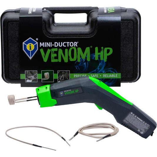 Induction Innovations - Mini-Ductor Venom HP (MDV-787) - Handheld Induction Heater with 3 Basic Coils, Rugged Carrier Case & Operations Manual to Safely Remove Nuts, Bolts, Bearings, & More