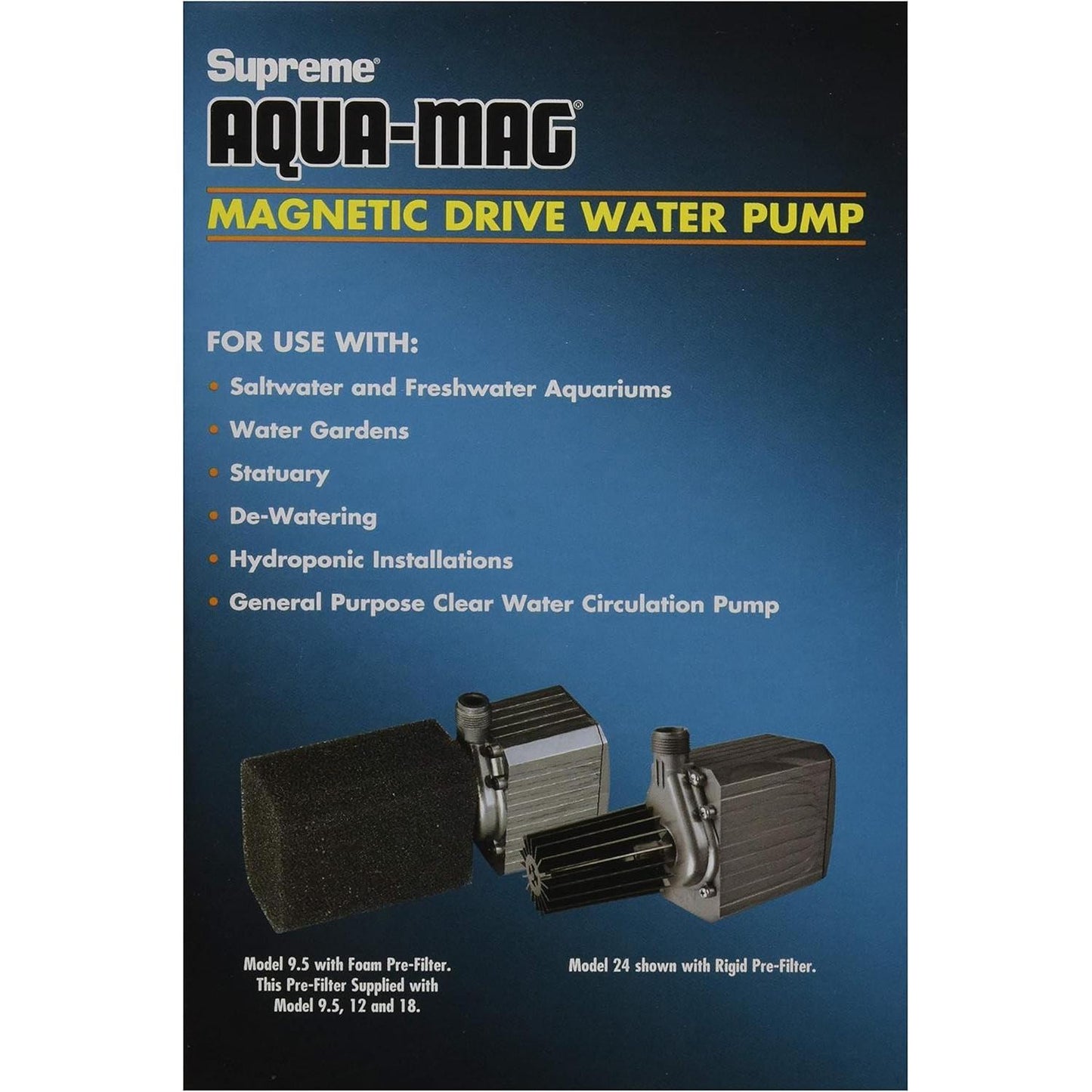 Danner Manufacturing, Inc. Supreme Aqua-Mag 950 GPH Magnetic Drive Water Pump, 02710