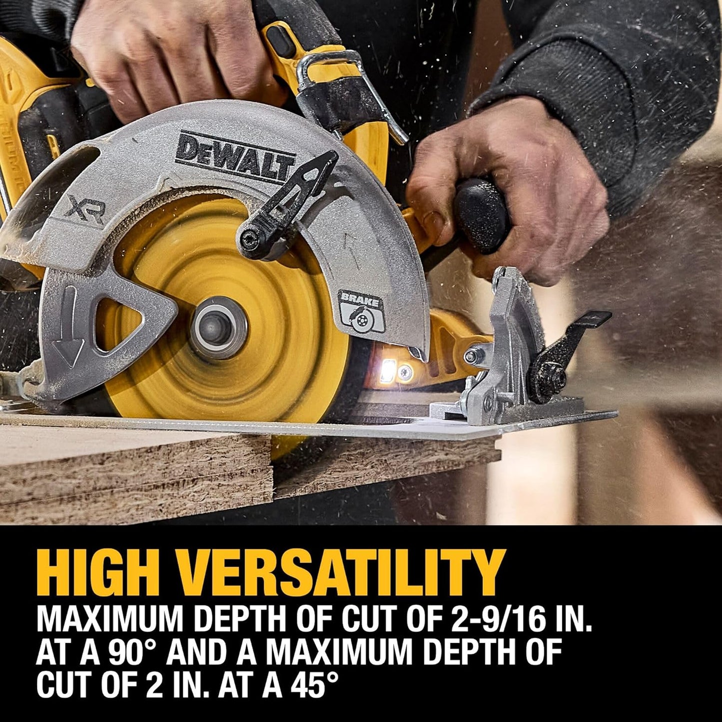 DEWALT 20V MAX XR Brushless Cordless 7-1/4 in. Circular Saw, Tool Only (DCS590B)