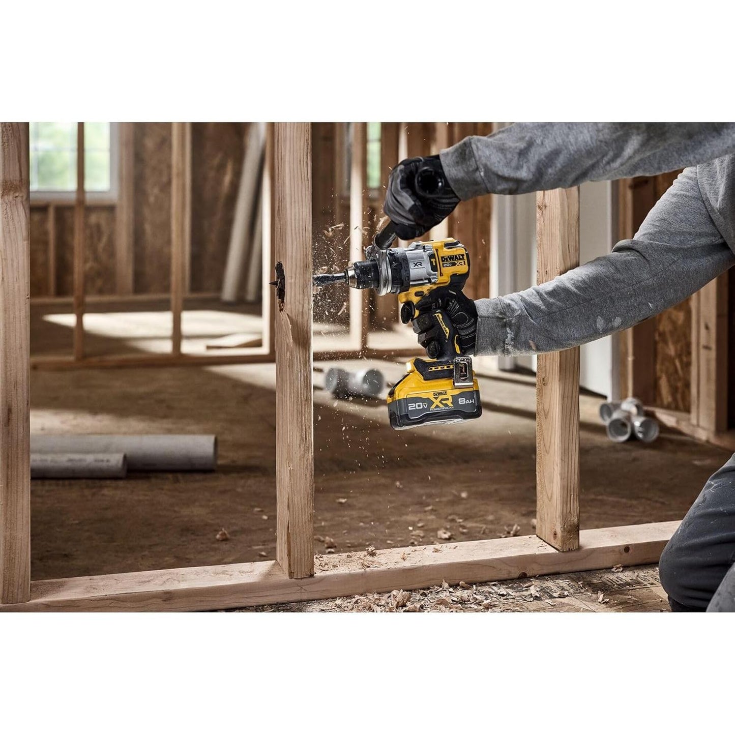 DEWALT 20V MAX XR 1/2 Inch Cordless Hammer Drill, Bare Tool Only (DCD1007B)