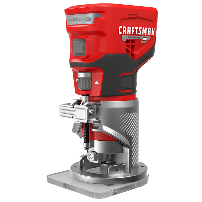 CRAFTSMAN V20 Brushless RP Cordless Fixed Base Router - Tool Only (CMCW400B)